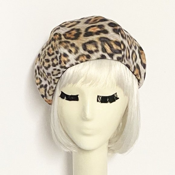 Leopard Beret Hat